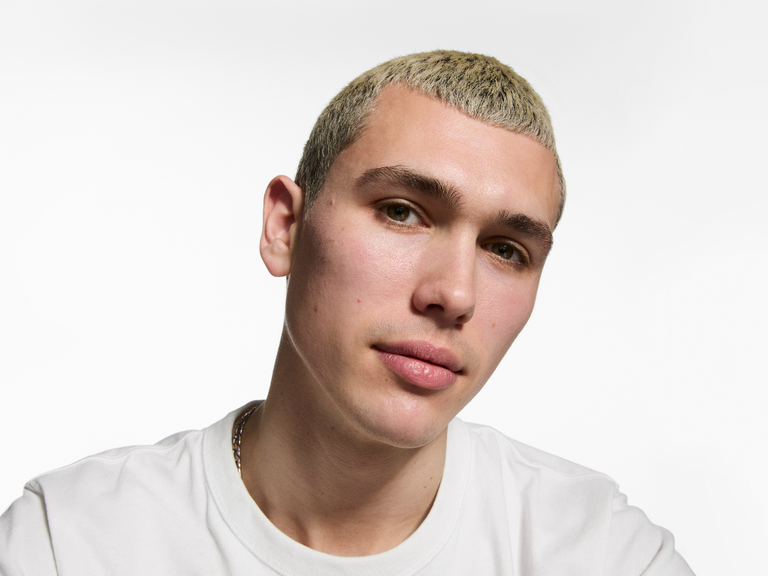 man looking into the camera
