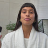 Woman applying Exosome serum