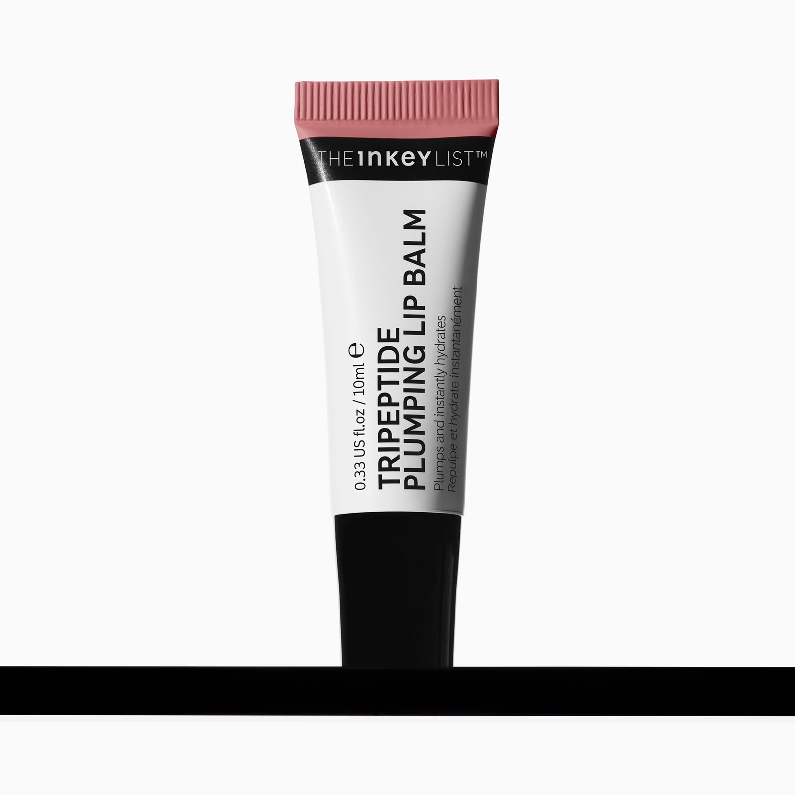 Tube of The Inkey List Tripeptide Plumping Lip Balm on a white background